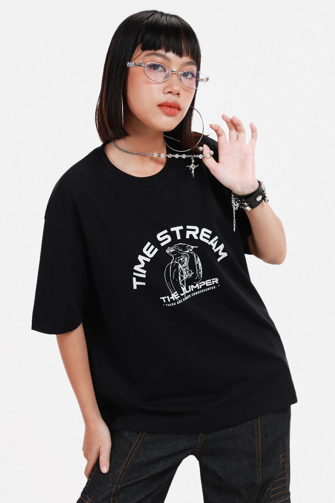 Tシャツ・カットソー IONSEOUL Circles Dust Washed Vintage Over T-Shirt IONSEOUL(アイオンソウル) Tシャツ・カットソー(メンズ) - 海外
